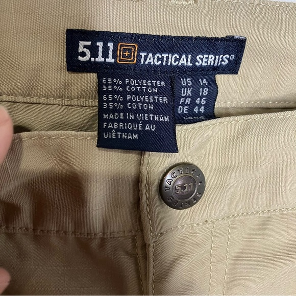 5.11 tactical series khaki pants cargo women’s size 14 work gear - Picture 3 of 6